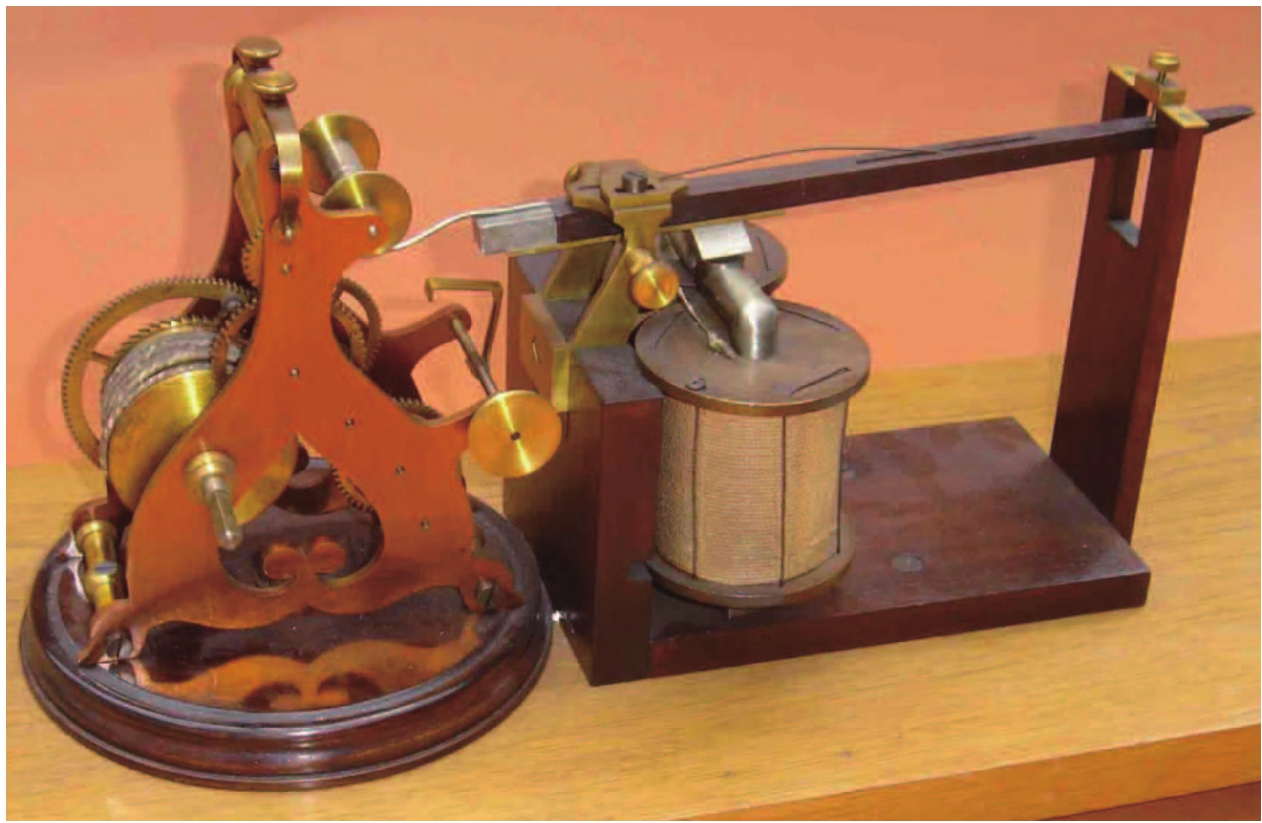 塞缪尔·莫尔斯制造的电报机