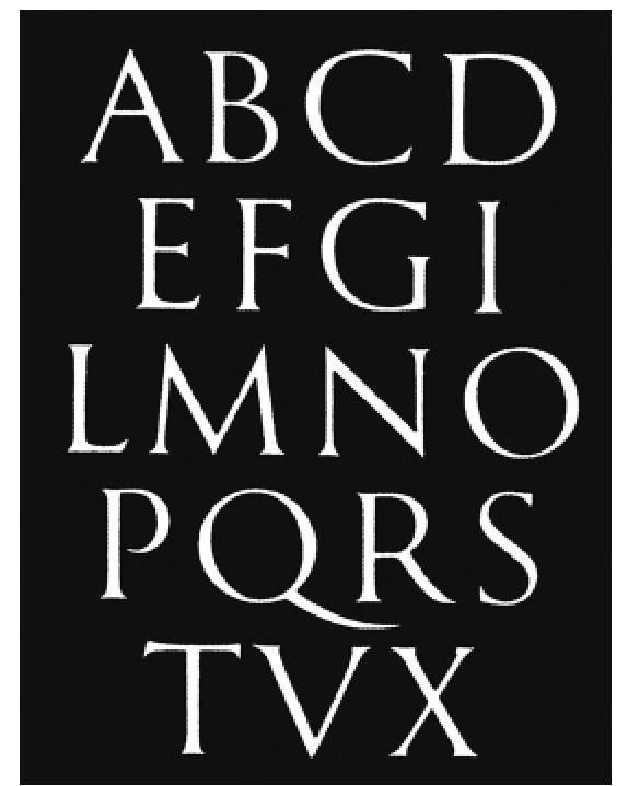 现代罗马体的书写方法字体设计教程
