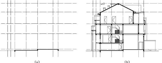园林建筑图_土建工程设计制图(图23)