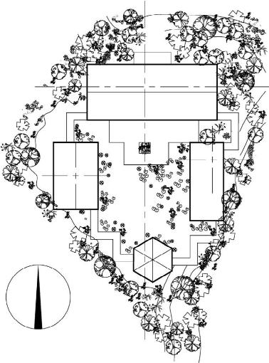 园林建筑图_土建工程设计制图(图33)
