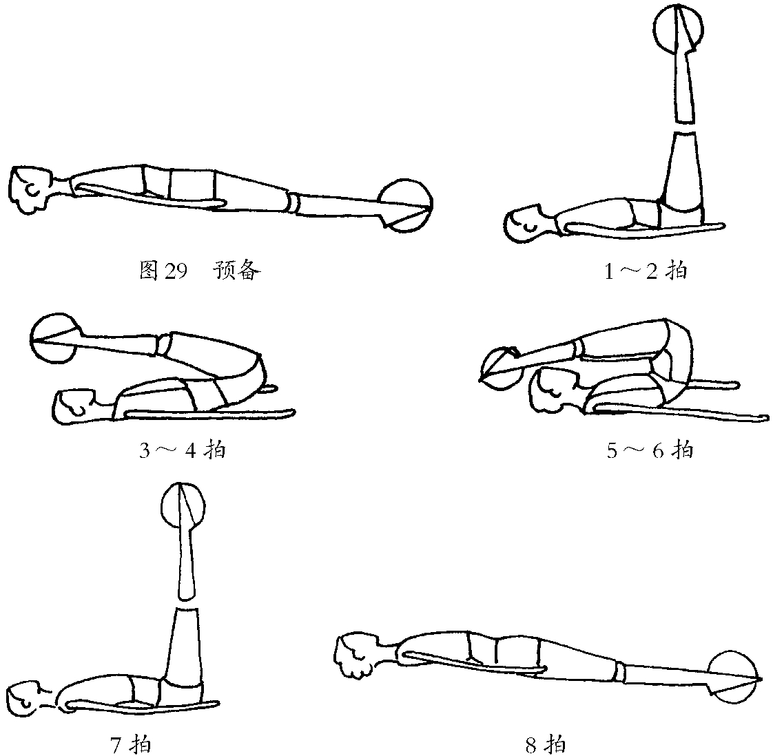 健美操简笔画小人（312岁儿童绘画100幅） 健美操简笔画小人（312岁儿童绘画100幅）《健美操动作小人画法》 健身健美